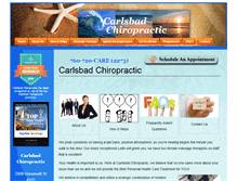 Tablet Screenshot of carlsbadchiropractic.com